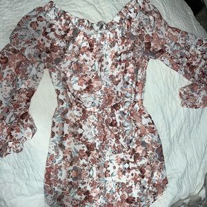 Blush Long Sleeve Dress